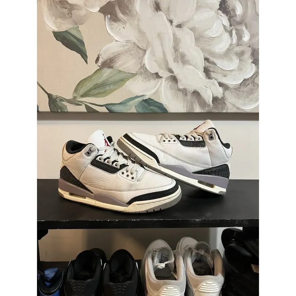Size 9 - Air Jordan 3 Retro Cement Grey